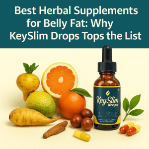 Read more about the article Best Herbal Supplements for Belly Fat: Why KeySlim Drops Tops the List